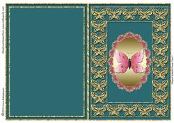 Elegant Butterfly Frame Card 2