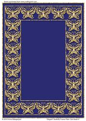 Elegant Butterfly Frame Plain Card Base 4
