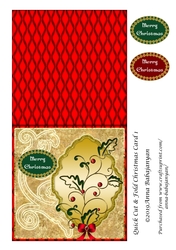 Quick Cut & Fold Christmas Card 1