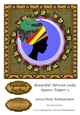 Beautiful African Lady Square Topper 3