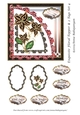 Exquisite Floral Topper & 2 Tags Set 4