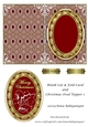 Blank Cut & Fold Card and Christmas Oval Topper 1
