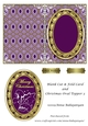Blank Cut & Fold Card and Christmas Oval Topper 3