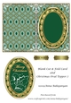Blank Cut & Fold Card and Christmas Oval Topper 7