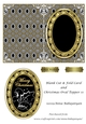 Blank Cut & Fold Card and Christmas Oval Topper 11