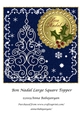 Bon Nadal Large Square Topper