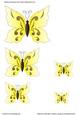 Affection Butterflies (yellow) Toppers/embellishments