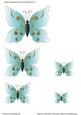 Affection Butterflies (turquoise) Toppers/embellishments