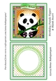 Birthday Panda Topper & Blank Insert