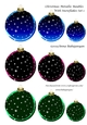 Christmas Metallic Baubles With Snowflakes Set 1
