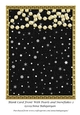 Blank Card Front With Pearls and Snowflakes 2