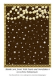 Blank Card Front With Pearls and Snowflakes 6