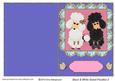 Black & White Sweet Poodles 2