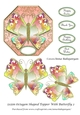 5x5in Octagon Shaped Topper With Butterfly 2