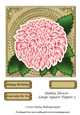 Dahlia Flower Large Square Topper 3
