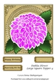 Dahlia Flower Large Square Topper 4