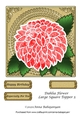 Dahlia Flower Large Square Topper 5