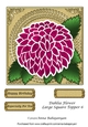 Dahlia Flower Large Square Topper 6