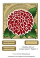 Dahlia Flower Large Square Topper 7