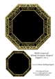 Multi-Layered Blank Octagon Shaped Toppers Set 3