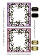 5x5 Blank Toppers With Gothic Leaves Border Set 4