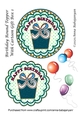 Birthday Round Topper With Cartoon Gift Box 1