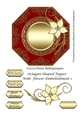 Octagon Shaped Topper With Flower Embellishment 1