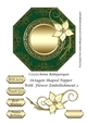 Octagon Shaped Topper With Flower Embellishment 2