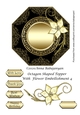 Octagon Shaped Topper With Flower Embellishment 4