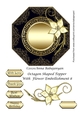Octagon Shaped Topper With Flower Embellishment 8