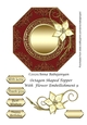 Octagon Shaped Topper With Flower Embellishment 9