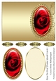 Rose In Oval Frame Quick Card 1