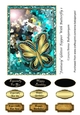 Fantasy Glitter Topper With Butterfly 1