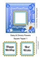 Daisy & Chicory Flowers Square Topper 1