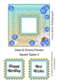 Daisy & Chicory Flowers Square Topper 4