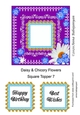 Daisy & Chicory Flowers Square Topper 7