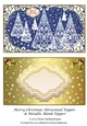 Merry Christmas Horizontal Topper & Metallic Blank Topper