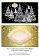 Merry Christmas Horizontal Topper & Metallic Blank Topper 2