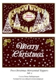 Two Christmas Horizontal Toppers Set 2