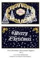 Two Christmas Horizontal Toppers Set 3
