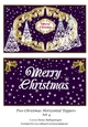 Two Christmas Horizontal Toppers Set 4