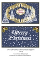 Two Christmas Horizontal Toppers Set 5