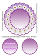 Scalloped Round Topper With Daisy Frame 2