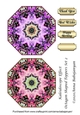 Kaleidoscope Effect Octagon Shaped Toppers Set 2