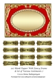 5x7 Blank Topper With Fancy Frame & Set of Various Sentiments 7