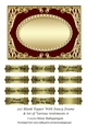 5x7 Blank Topper With Fancy Frame & Set of Various Sentiments 8