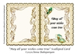 May all your wishes come true Scalloped Card
