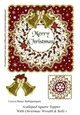 Scalloped Square Topper With Christmas Wreath & Bells 1