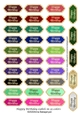 Happy Birthday Labels in 35 colors