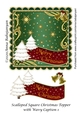 Scalloped Square Christmas Topper with Wavy Caption 1